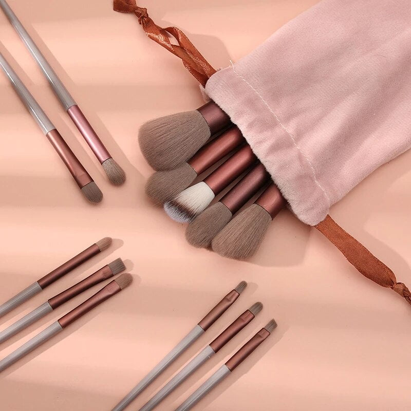 13 Pcs Makeup Brushes Set Eye Shadow Foundation Women Cosmetic Brush