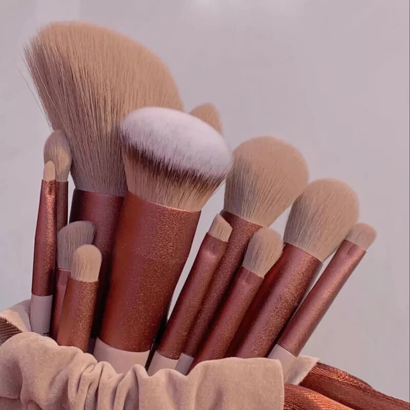 13 Pcs Makeup Brushes Set Eye Shadow Foundation Women Cosmetic Brush