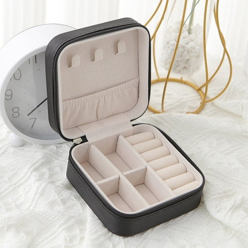 Necklace Boxes Packaging - Travel Leather Jewelry Box Multi-functional
