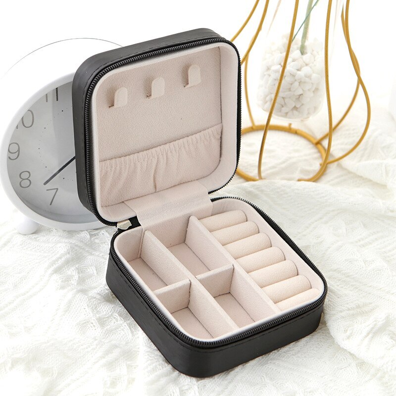 Necklace Boxes Packaging - Travel Leather Jewelry Box Multi-functional