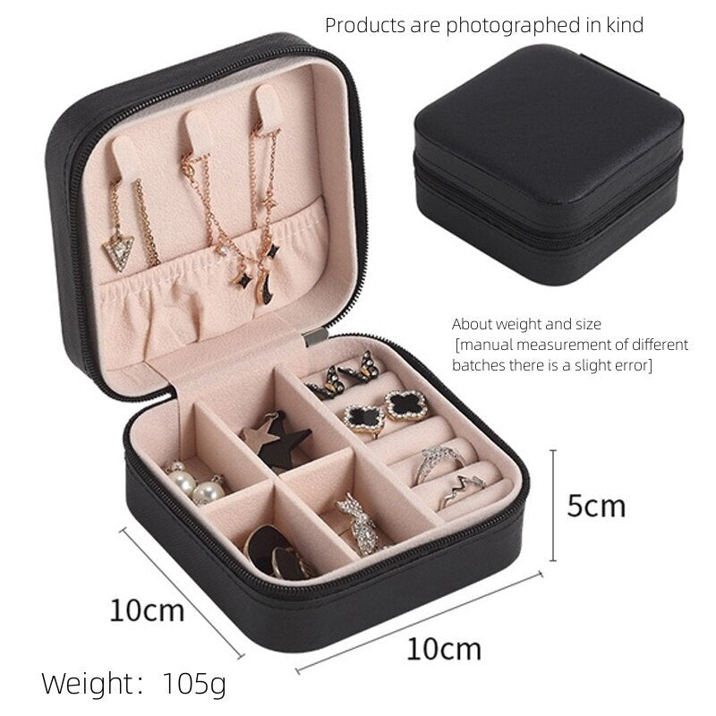 Necklace Boxes Packaging - Travel Leather Jewelry Box Multi-functional