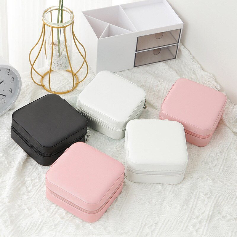 Necklace Boxes Packaging - Travel Leather Jewelry Box Multi-functional