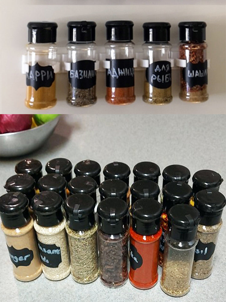Spice Bottle Rack Kitchen Cabinet Storage Wall Mount Plastic