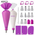 Silicone Piping Bags and Tips Set Cake DIY Decorating Kit