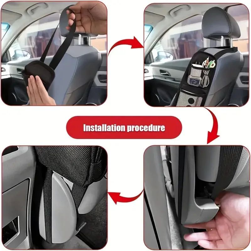 1pcs Car Seat Back Hanging Bag Oxford Cloth Waterproof Thermal