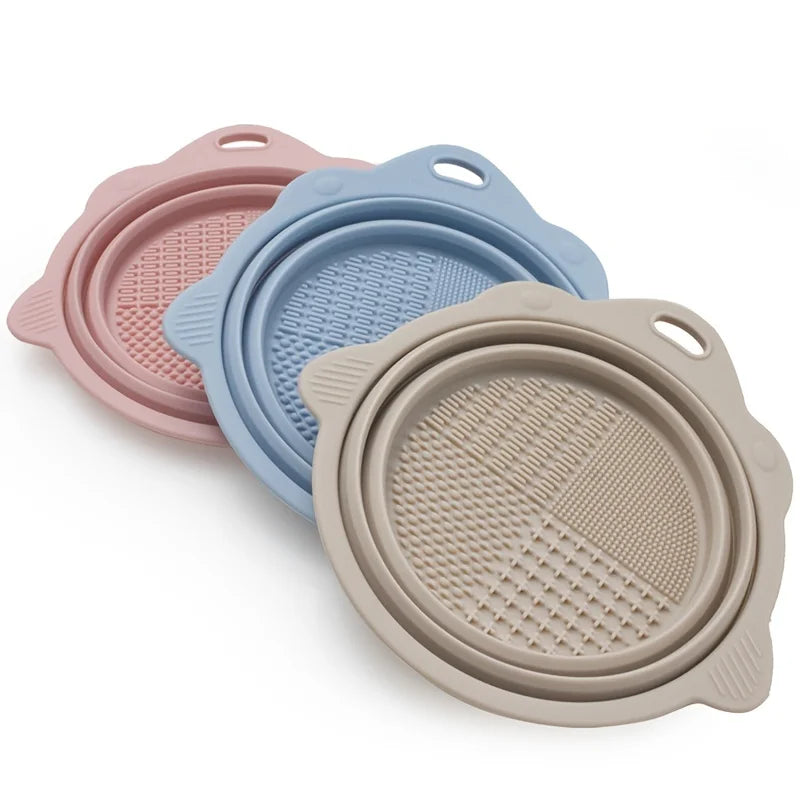 Makeup Brush Cleaner Cleaning Bowl Brush Tool Set Thorough Cleaning