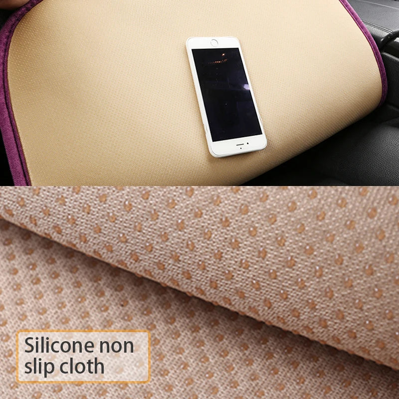 SEAMETAL Plush Car Seat Cover Anti Slip Soft Seat Cushion Auto Chair