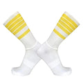Anti Slip Silicone Summer Aero Socks Whiteline Cycling Socks Men