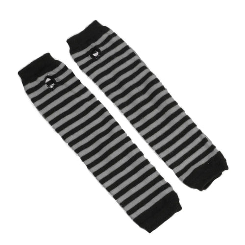 Winter Fashion Striped Arm Warmers Knitted Female Wrist Hand Warmer
