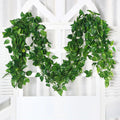 Artificial Plant Silk Green Leaves Rattan Home Wedding Decoration