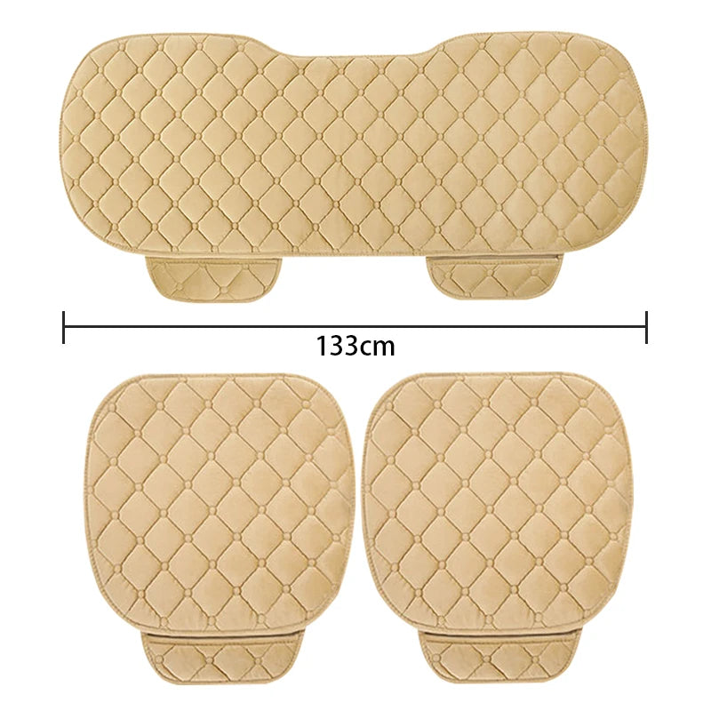 SEAMETAL Plush Car Seat Cover Anti Slip Soft Seat Cushion Auto Chair