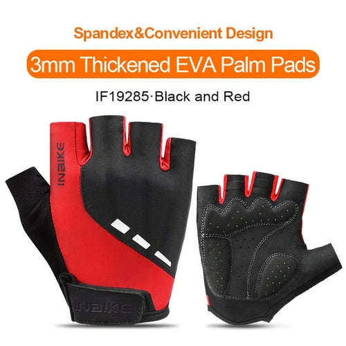 INBIKE Shockproof GEL Pad Cycling Gloves Half Finger Sport Gloves Men