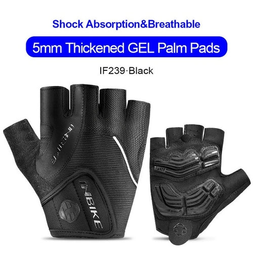 INBIKE Shockproof GEL Pad Cycling Gloves Half Finger Sport Gloves Men
