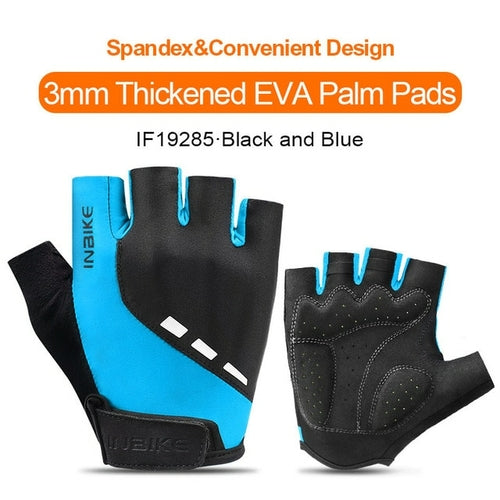 INBIKE Shockproof GEL Pad Cycling Gloves Half Finger Sport Gloves Men