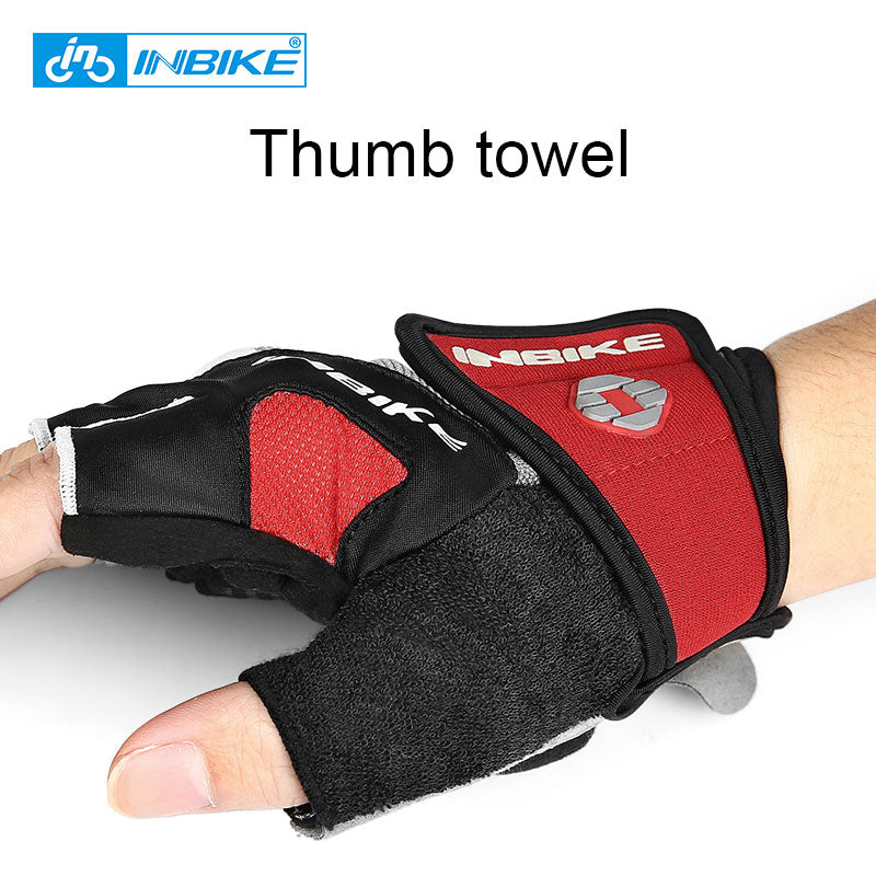 INBIKE Shockproof GEL Pad Cycling Gloves Half Finger Sport Gloves Men