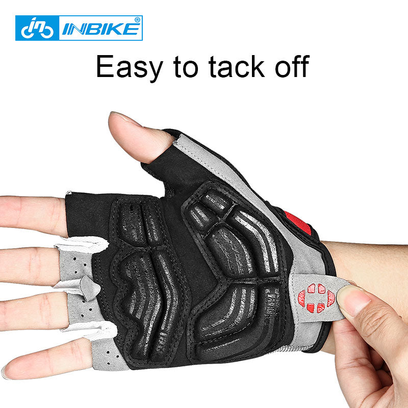 INBIKE Shockproof GEL Pad Cycling Gloves Half Finger Sport Gloves Men