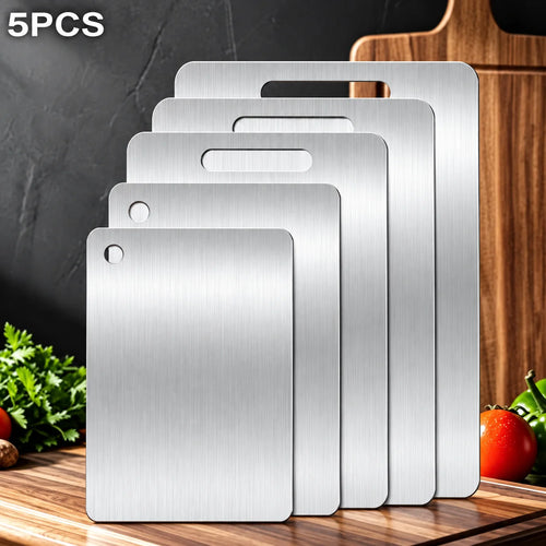 304 Stainless Steel Kitchen Cutting Boards Double Sided Multipurpose