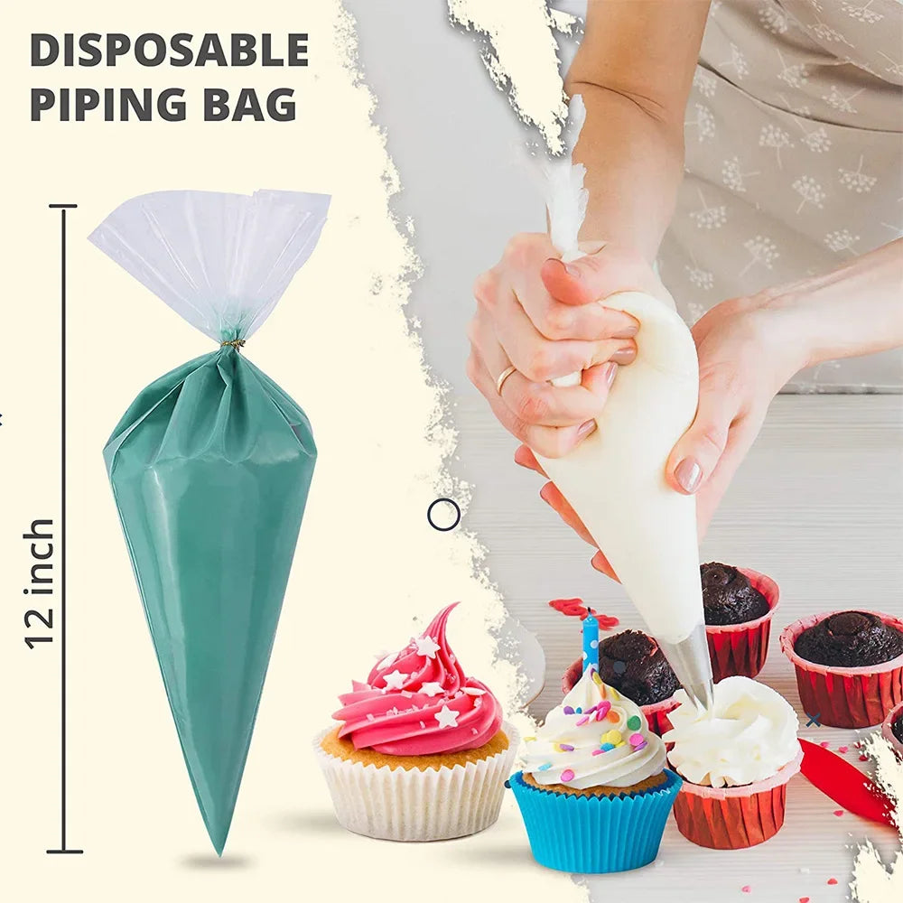 Disposable Piping Bag Pastry Icing Fondant Cake Cream