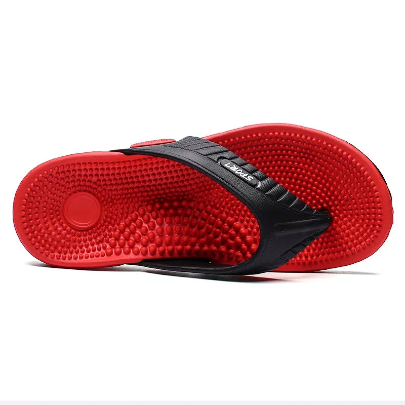 Massage Flip Flops for Men Summer Breathable Beach Shoes Sandals Men