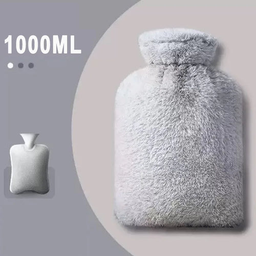 1/2PCS1000ML Soft Hand Warmer Hot Water Bag Bottles Removable Washable