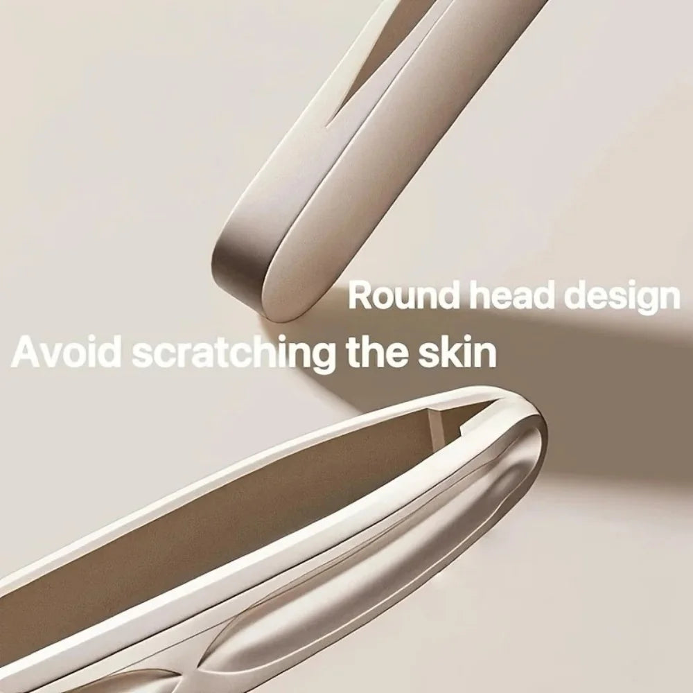 Premium Round Head Tweezers Precision Clips Eyebrow Grooming Facial