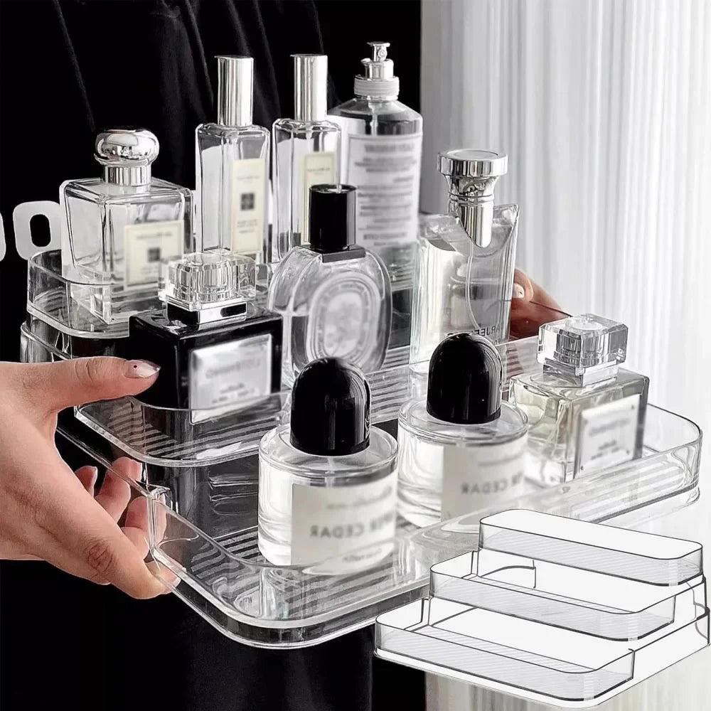 Perfume Storage Box-Cosmetic Storage Box, Sturdy Transparent Rack