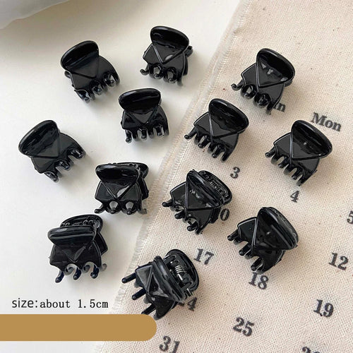 Black Small Hair Claw For Women Girls Sweet Hair Ornament