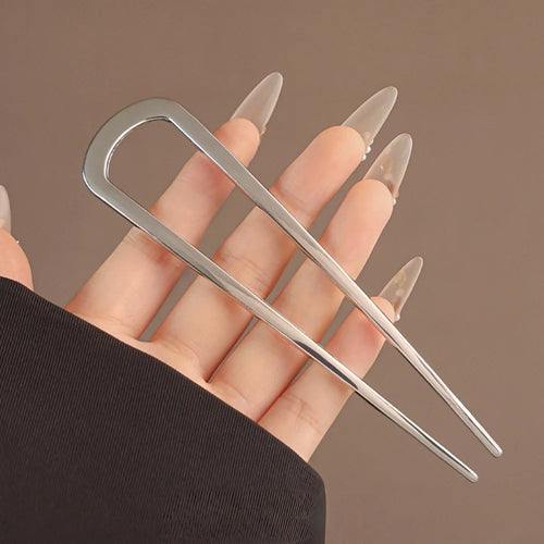 Simple U Shaped Hairpin Metal Hair Sticks U French Hair Clips Pins