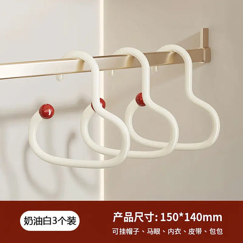 3 Pcs Hook Home Dopamine Cloakroom Hook Punching-Free Wardrobe Tie Belt