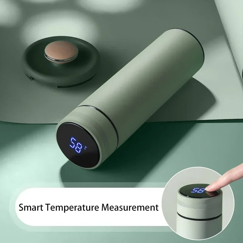 500ML Temperature Display Thermos Cup Stainless Steel Divided Thermos