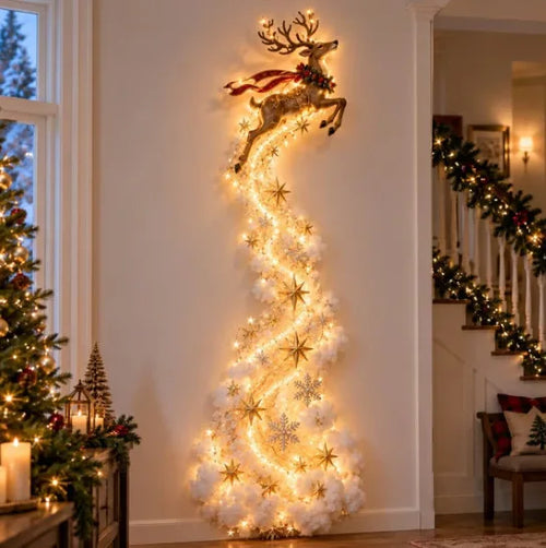 Christmas Magic Trail Wall Light-LED Glowing Christmas Scene Wall