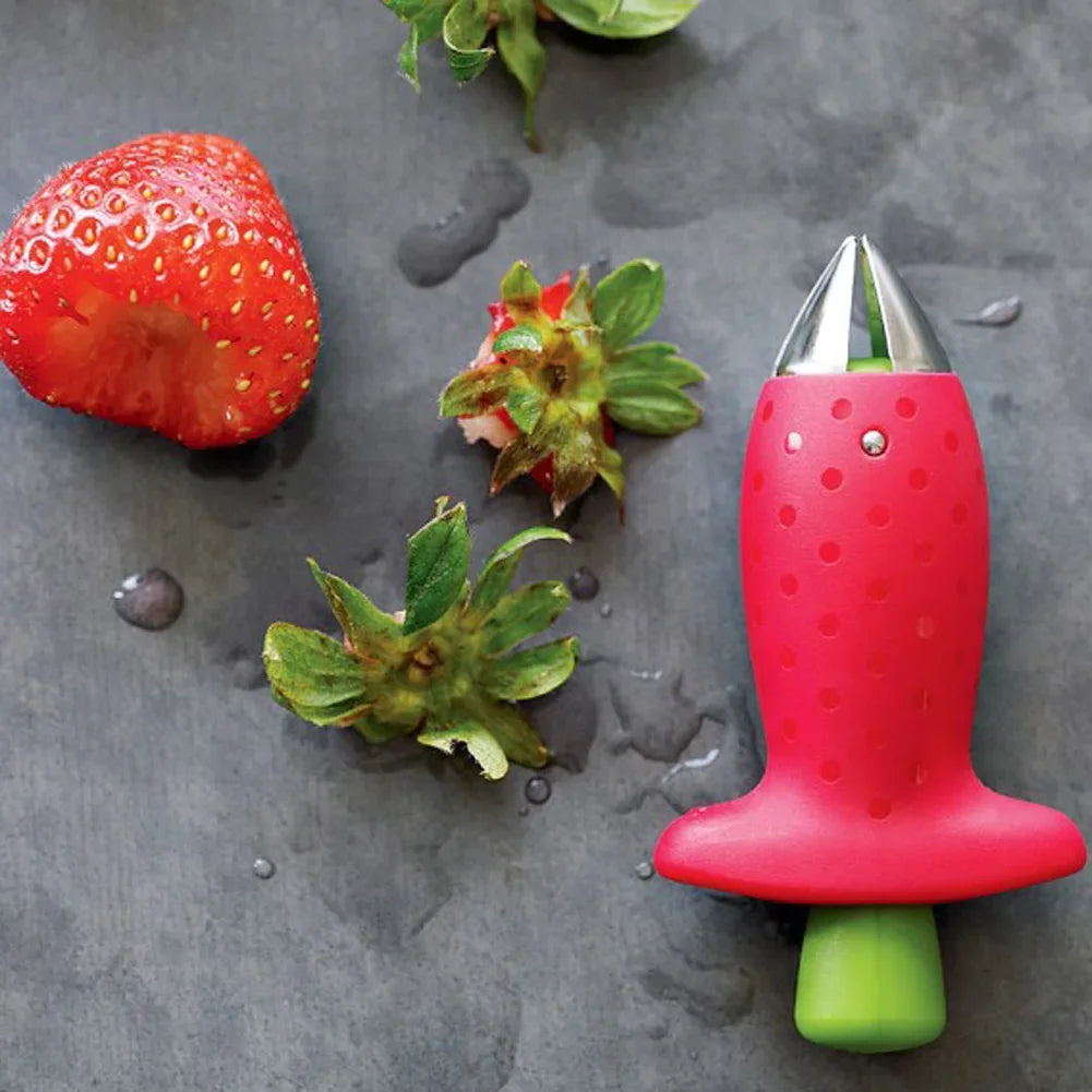 Strawberry Slicer Cutter Strawberry Corer Strawberry Huller Fruit Leaf