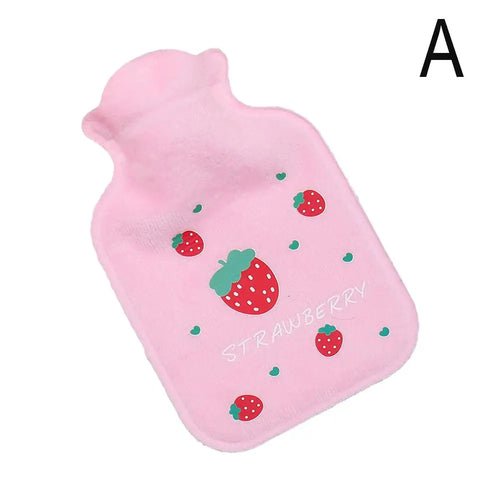 Strawberries Hand Warmer Hot Water Bag Heat Warm Plush Bottle Hot Warm