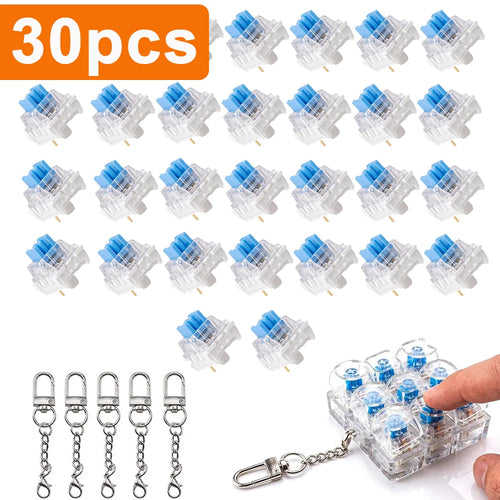 50 Pcs 3-Pin MX Style Mechanical Keyboard Switches Clicky Keyboard