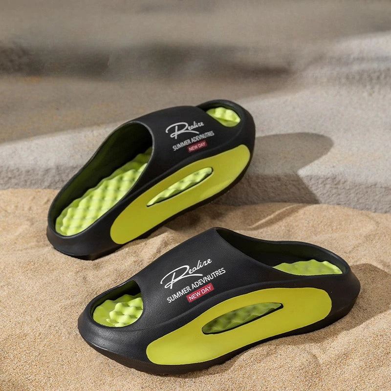 Men Leisure Slippers Women Summer House Shoes Soft EVA Anti-slip