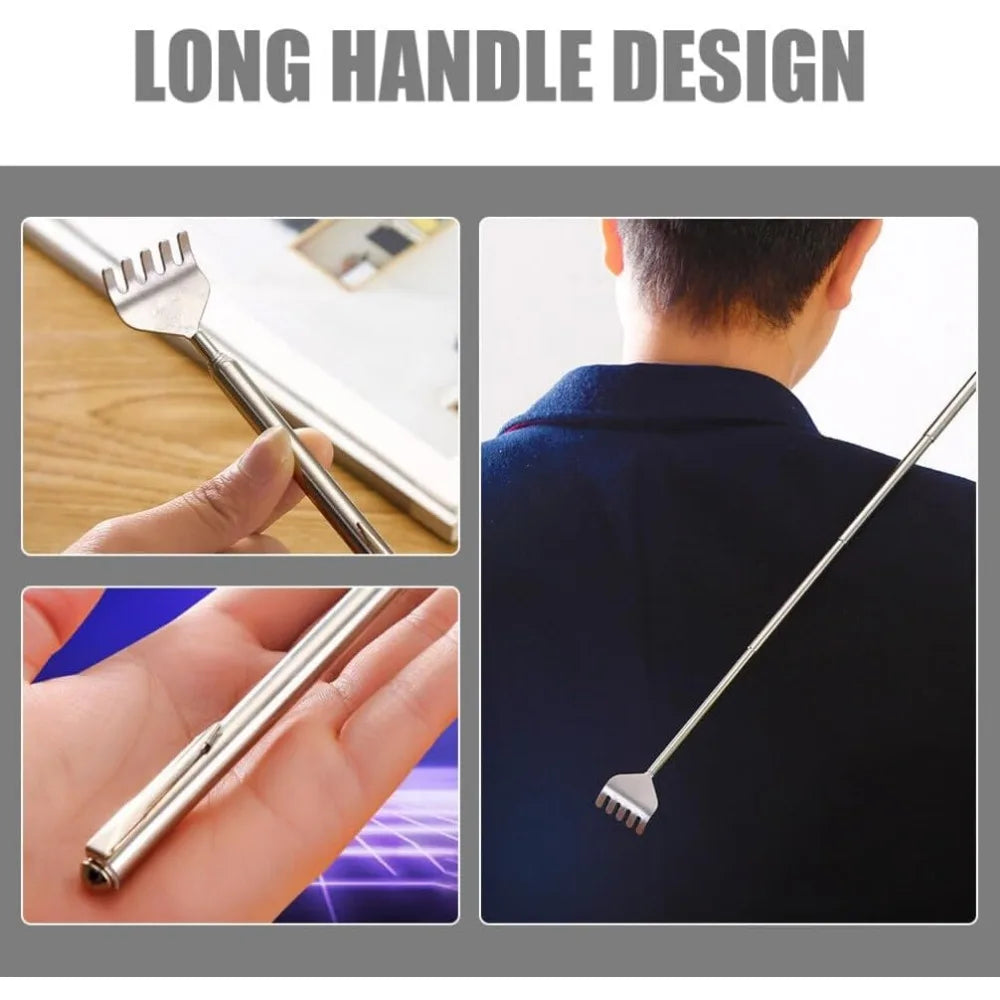 Compact Telescopic Back Massager – Portable Extendable Stainless