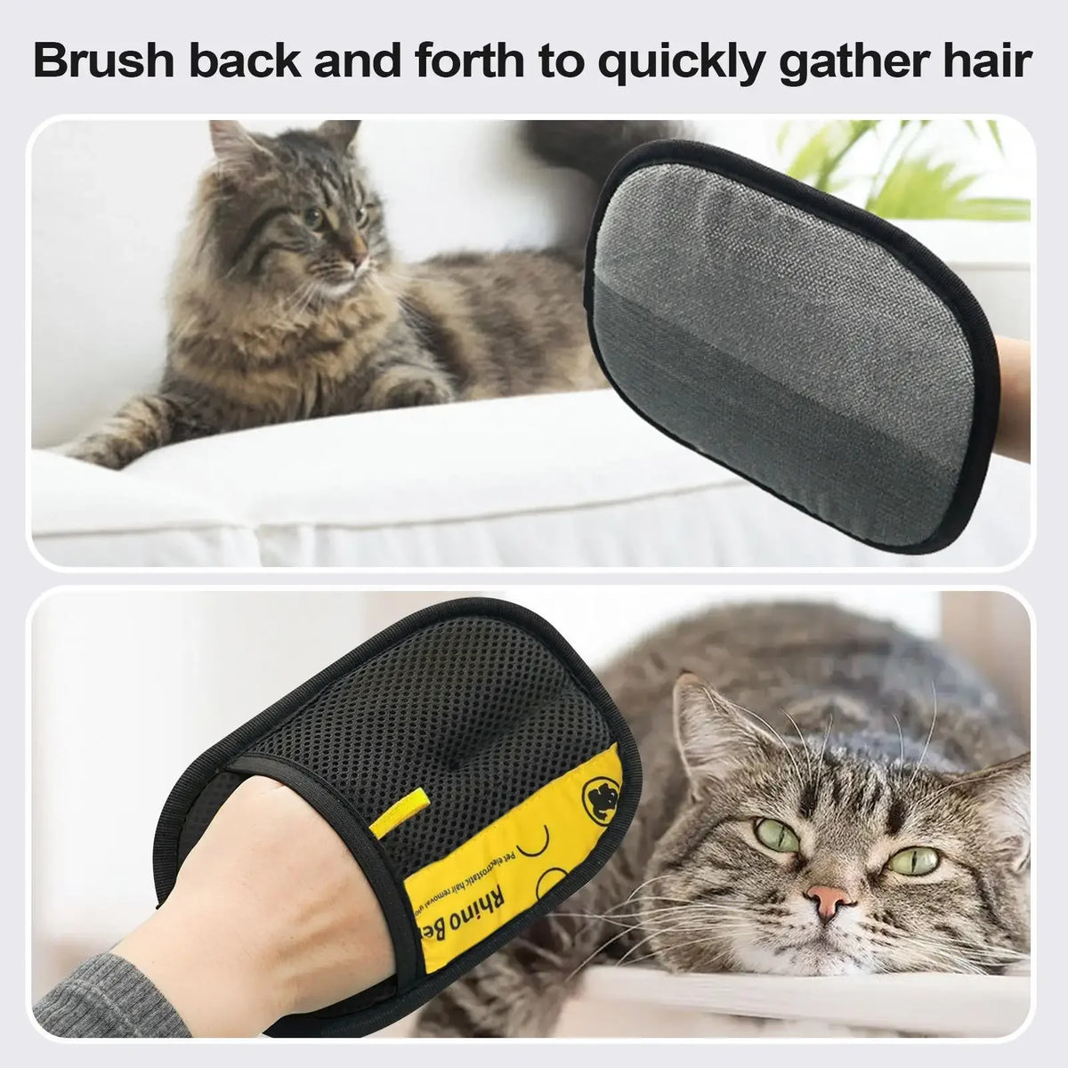 Pet Electrostatic Hair Removal Gloves Dog Cat Hair Removal Brush