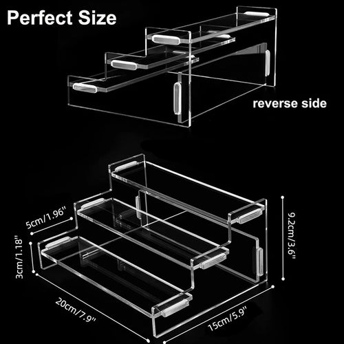 3 Tier Acrylic Display Stand Durable Display Rack For Cupcake Perfume