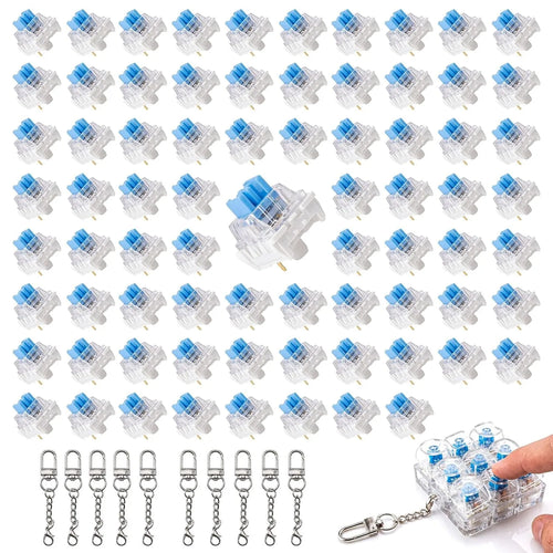 50 Pcs 3-Pin MX Style Mechanical Keyboard Switches Clicky Keyboard
