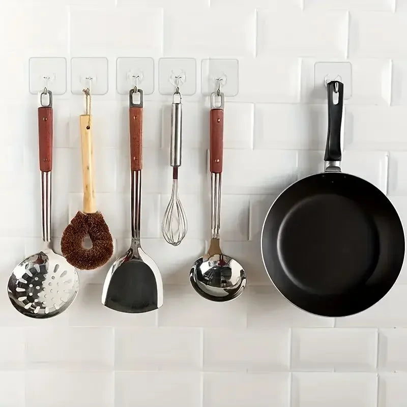 Transparent Strong Self-Adhesive Wall Hook Coat Key Rack Holder