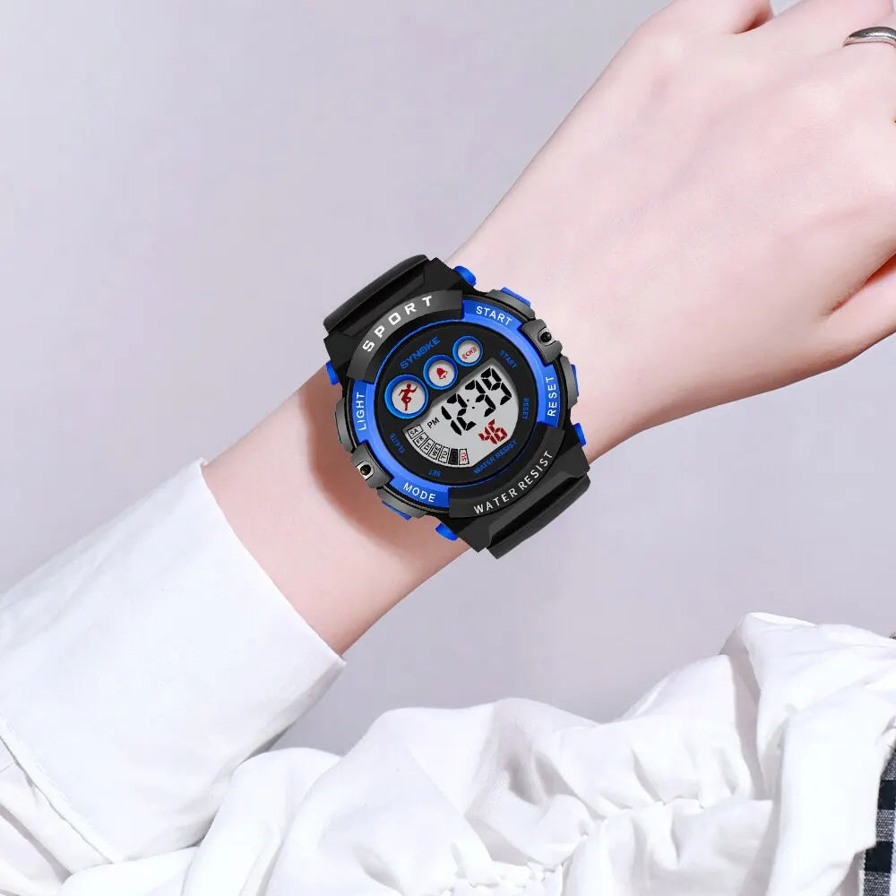 SYNOKE Student Sport Watches For Kids Colorful Electronic Watches