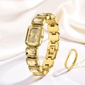 VA VA VOOM Luxury Diamond Women Bracelet Watch Fashion Rose Gold