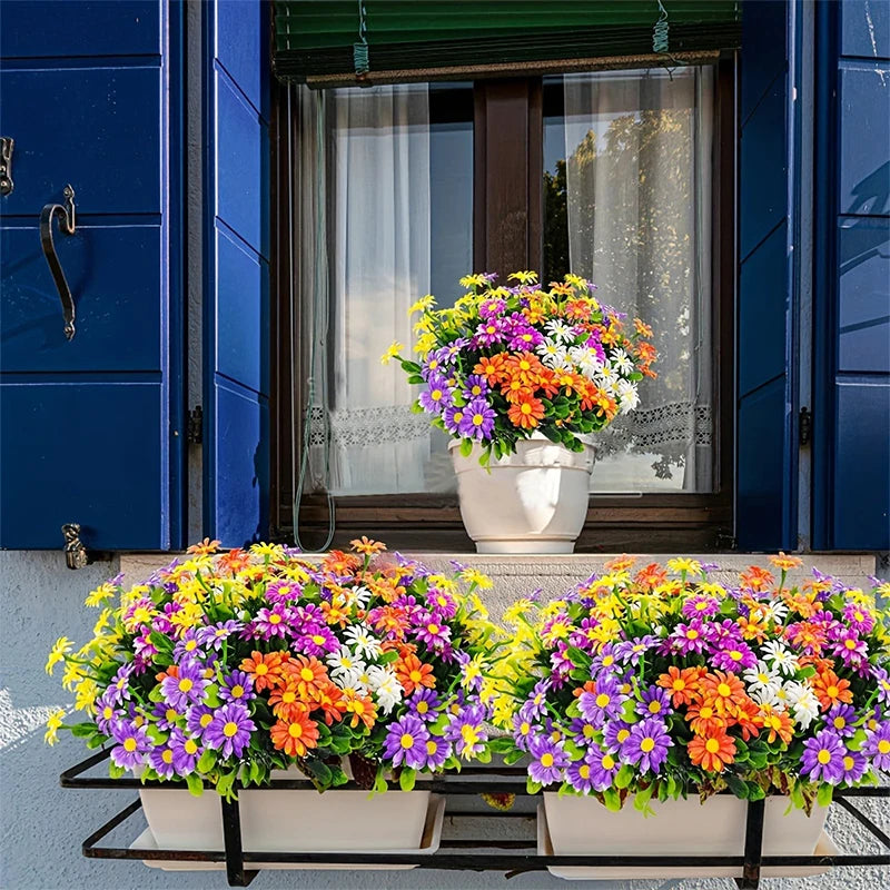 Daisy Artificial Flowers Bouquet 33cm Fake Plants for Home Decor