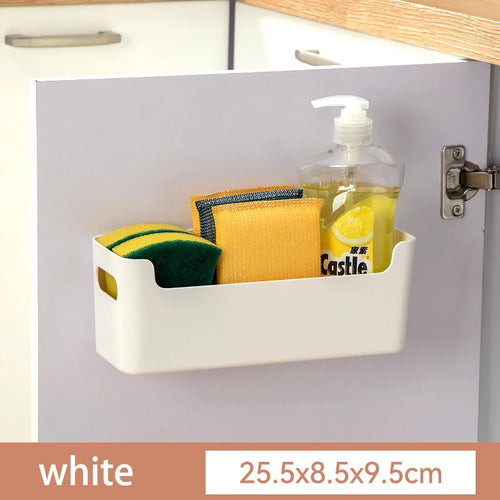 Non Perforated Cling Film Rack Inside Cabinet Wall Shelf Shelves Spice