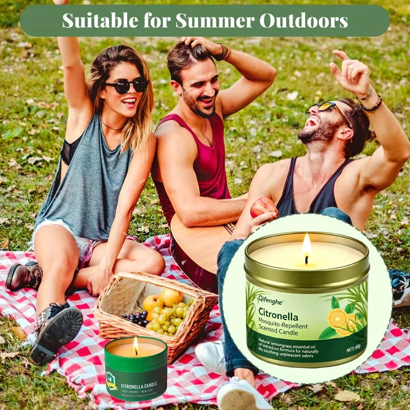 Citronella Mosquito-Repellent Scented Candle Natural Citronella