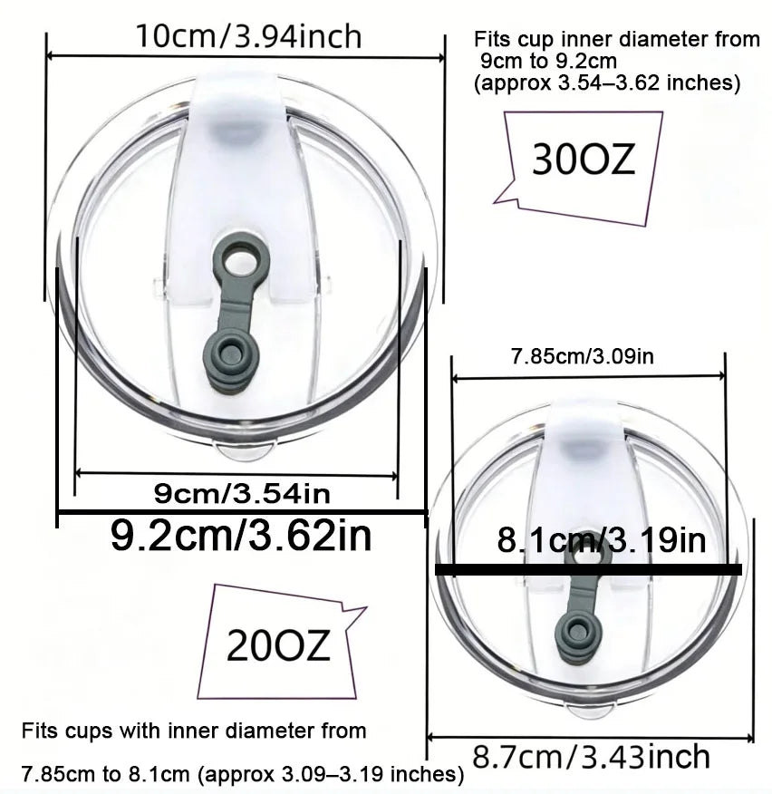 20oz/30oz Splash Proof Sealing Bottle Cover Plain Plastic Lids for
