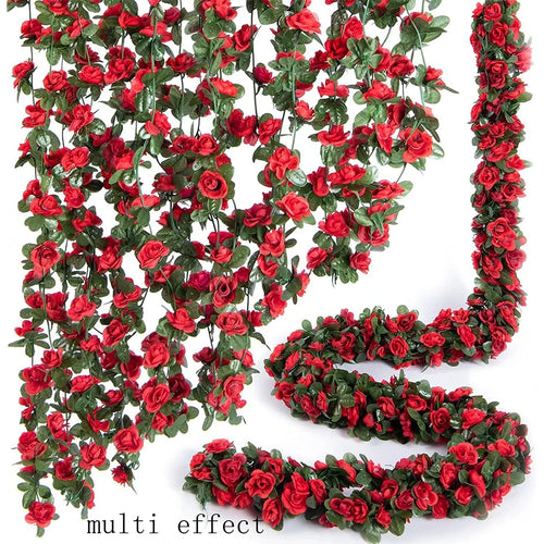 250CM Artificial Rose Flowers for Wedding Home Room Decoration Autumn