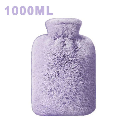 1/2PCS1000ML Soft Hand Warmer Hot Water Bag Bottles Removable Washable