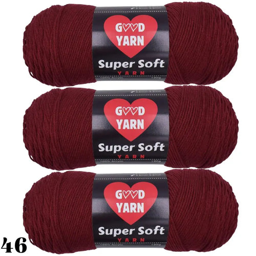 190g x 3 Pcs Soft & Cozy Multicolored Acrylic Yarn for Crocheting