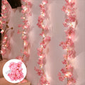 Cherry Blossom String Light Garland Artificial Flower Vines
